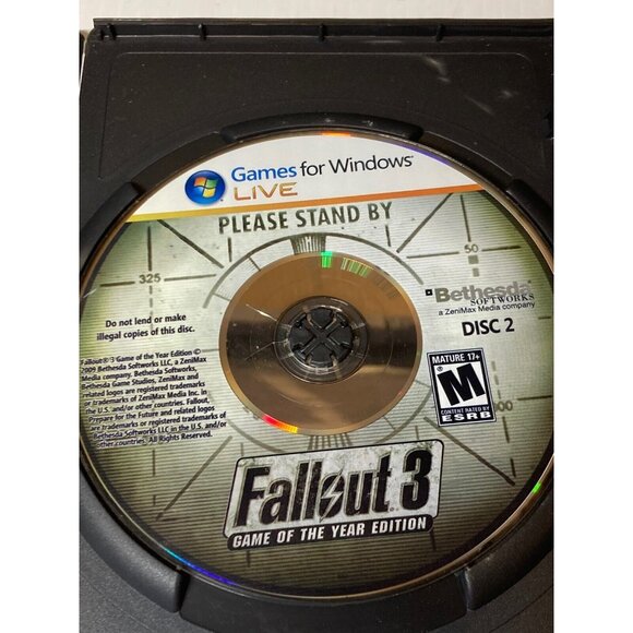 Fallout 3: Game of the Year Edition (PC, 2009) Complete in Box 2 Disc PC Version - Picture 4 of 7